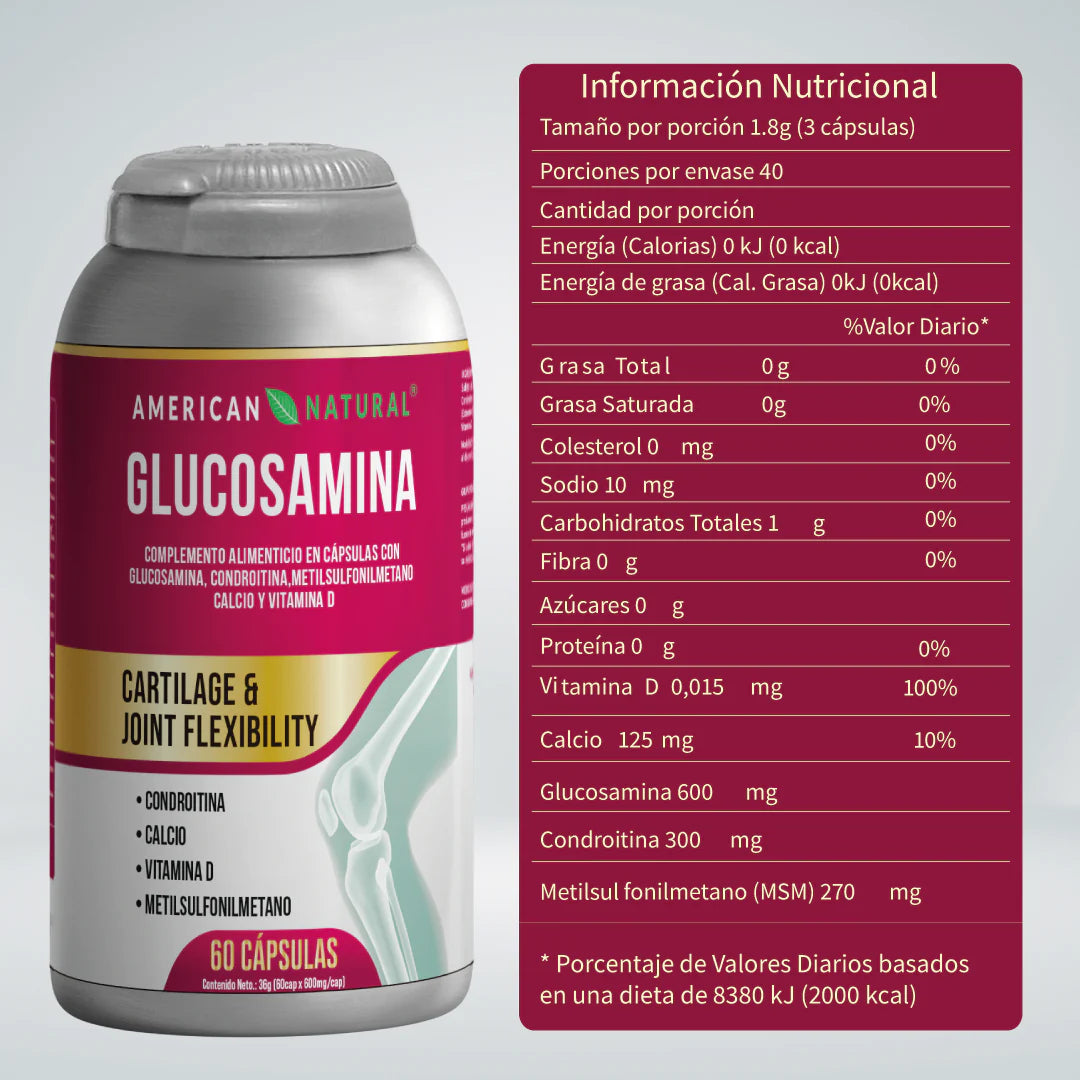 Glucosamina - Adiós al dolor de articulaciones